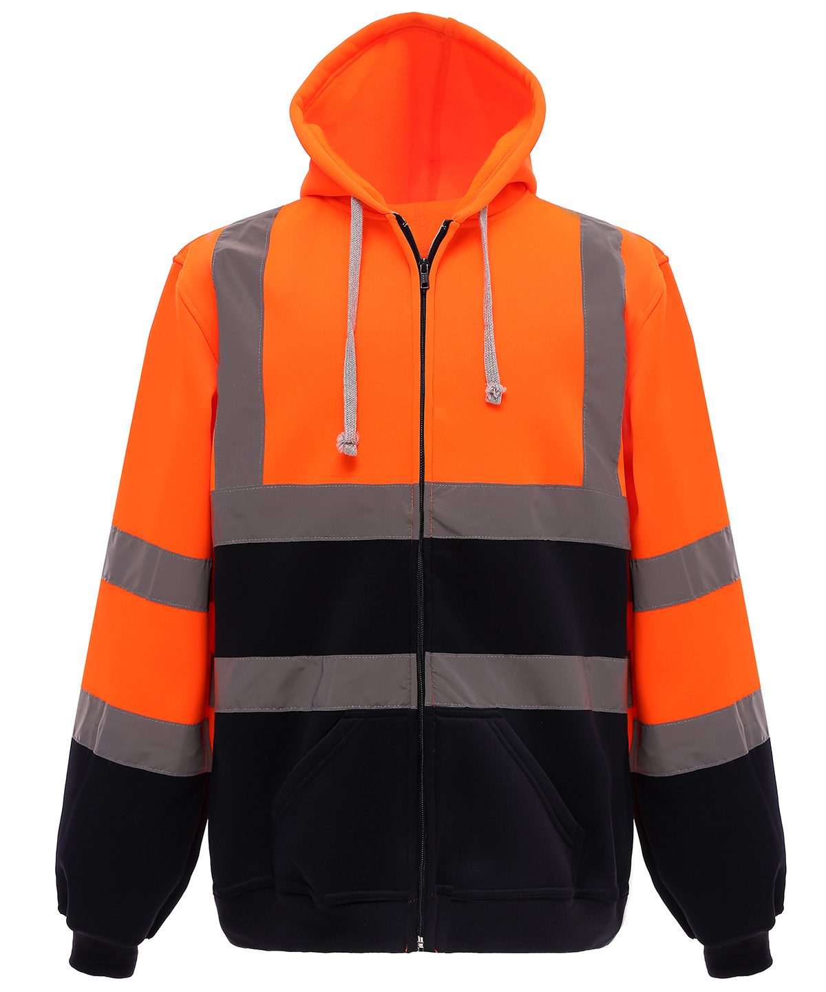 Yoko Hi-vis zip hoodie (HVK07) Low Cost In House Embroidery or Printing