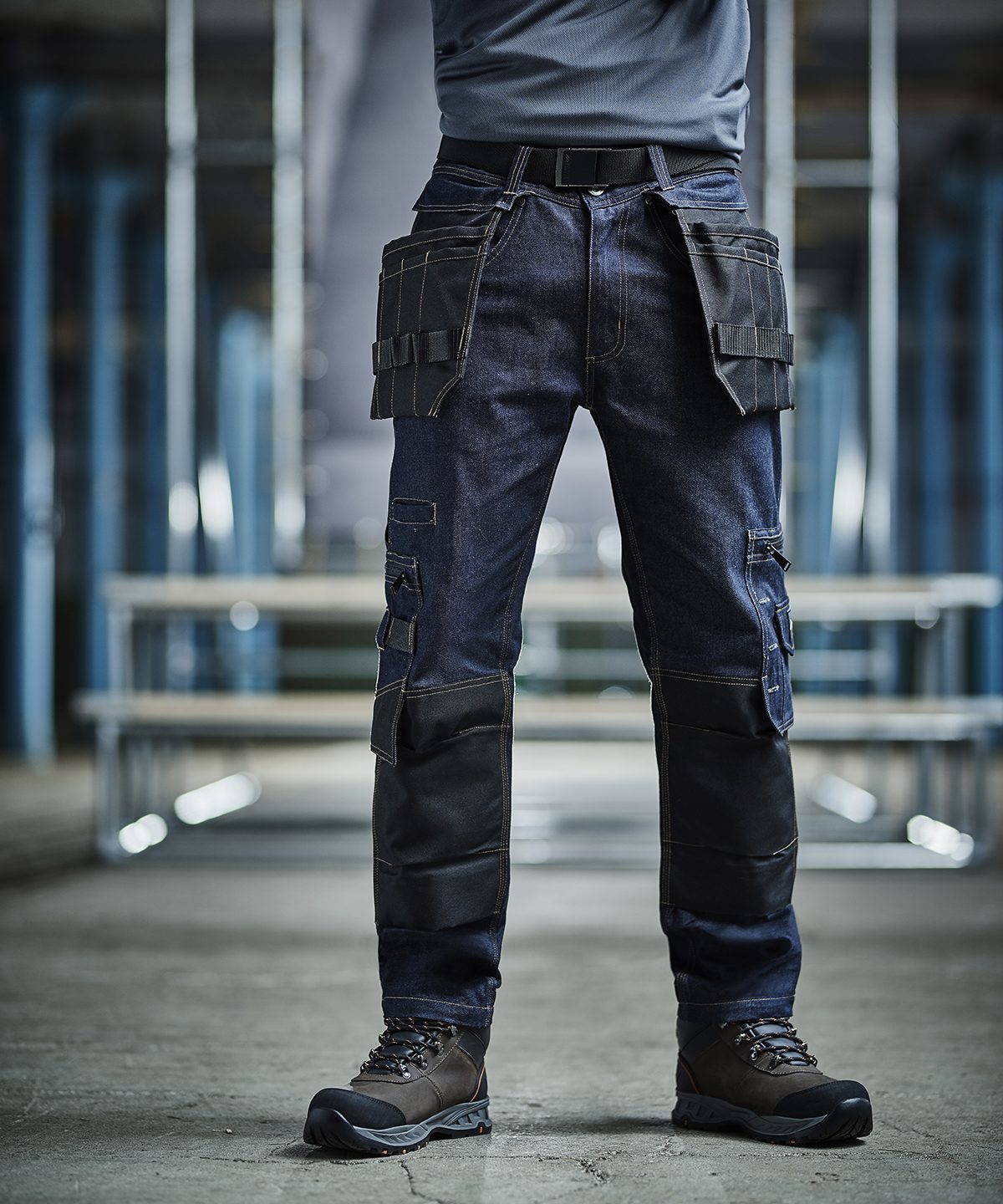 Regatta Mens Hard Work Premium Trouser Durable Strong Cargo Kneepad Pant  Navy | eBay