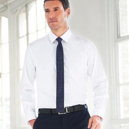 Alba cotton-rich slim fit shirt