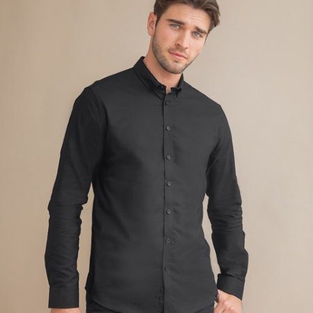 Modern long sleeve Oxford shirt