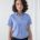 Women's gingham Pufy wicking short sleeve shirt