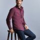 Long sleeve easycare fitted shirt