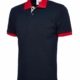 Uneek Contrast Polo