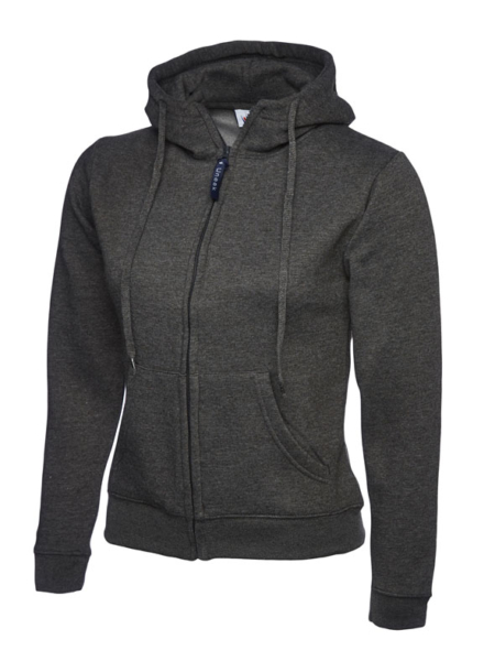 Ladies Classic Full Zip Hooded Sweatshirt