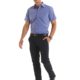 Uneek Mens Short Sleeve Poplin Shirt