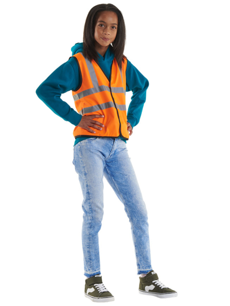 Uneek Kids Hi Viz Waistcoat